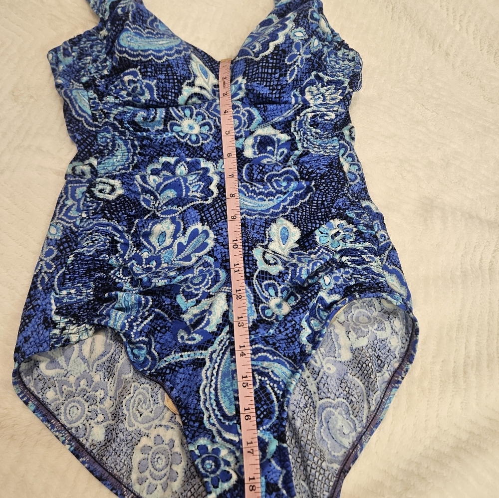 Rose.Marie.Reid 1 Piece Swimsuit Floral Print Size 12 - Picture 11 of 13